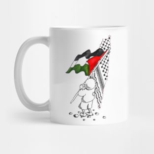 Palestine Free Palestine In Arabic Free Gaza Palestine Flag Mug